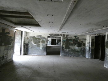 Interior of abandoned building