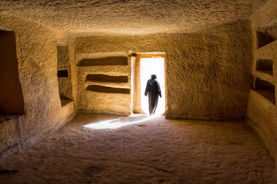 A interior shoot of woman tomb at alula historical sites, medina region, ksa