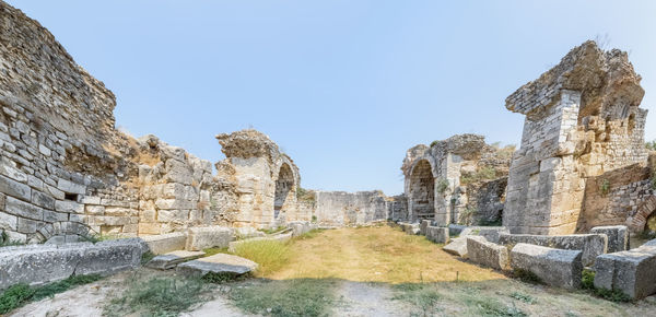 Old ruins against clear sky