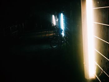View of illuminated building at night