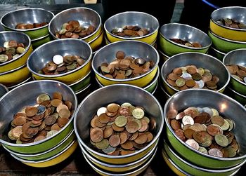 High angle view of people