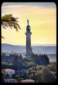 View of sea at sunset