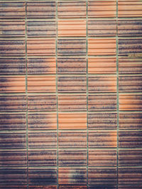 Full frame shot of wooden wall