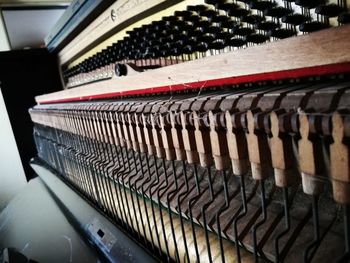 Close-up of piano