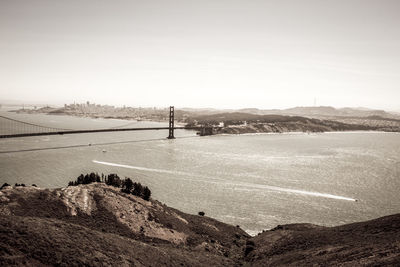 Scenic view of landscape against clear sky