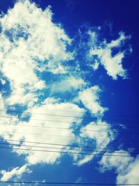 Low angle view of cloudy sky