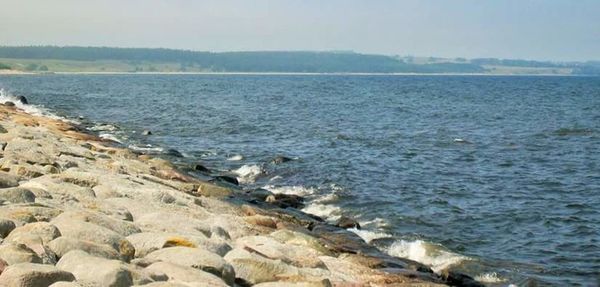 Rocks in sea