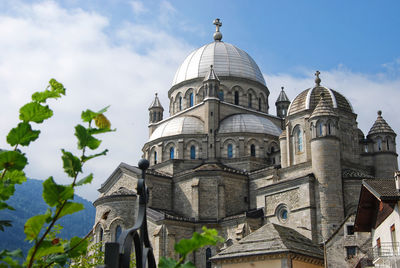 View of the sanctuary of the holy mother of blood in re, verbano cusio ossola, piedmont, italy.