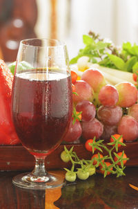 Close-up of drink on table