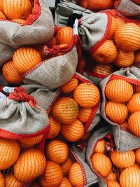 Full frame shot of fruits for sale in market