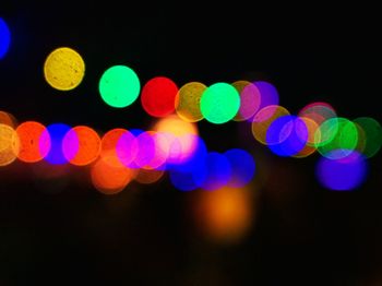 Defocused image of lights