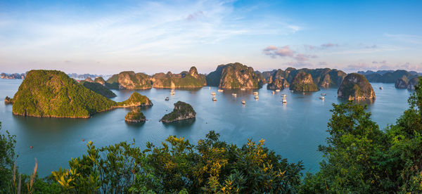 Panoramic view of sea against sky