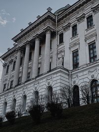 Low angle view of historical building against sky
