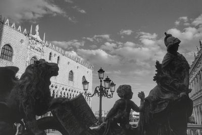 Low angle view of built structure against the sky