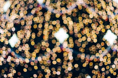 Full frame shot of illuminated christmas lights