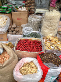 Full frame shot of sale at market stall