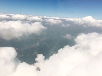 Low angle view of clouds in sky