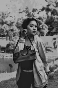 Portrait of young woman