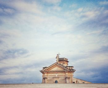 Low angle view of historical building against sky