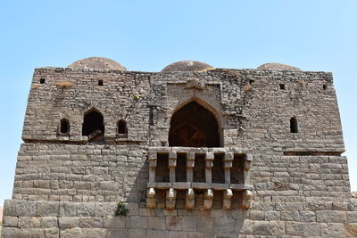 Old building against clear sky