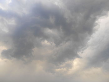 Low angle view of clouds in sky