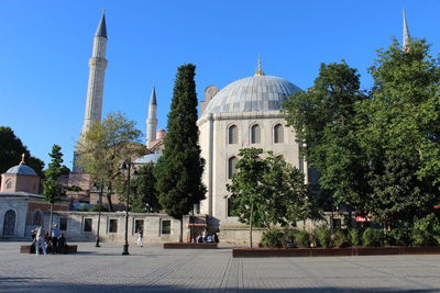 View of temple building against sky