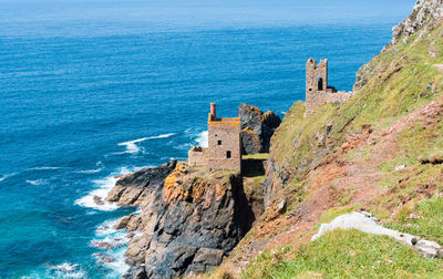 View of fort on the coast