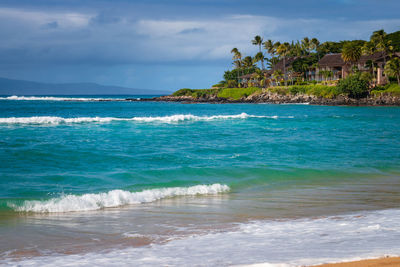 Scenic view of sea against sky