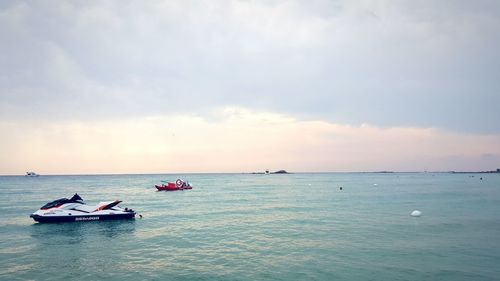 Scenic view of sea against sky