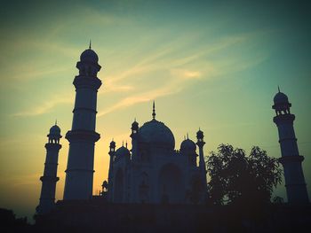 Low angle view of mosque against sky