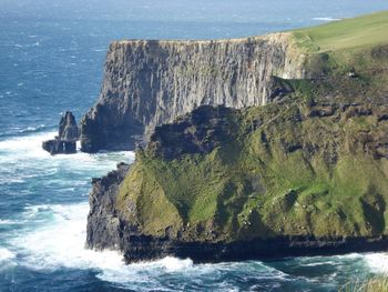 Scenic view of rocks in sea