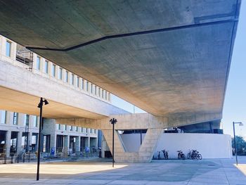 Low angle view of public transport building