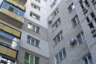 Low angle view of residential building