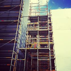 Low angle view of construction site