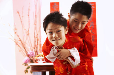 Portrait of boy during festival