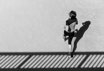 Full length of girl on floor