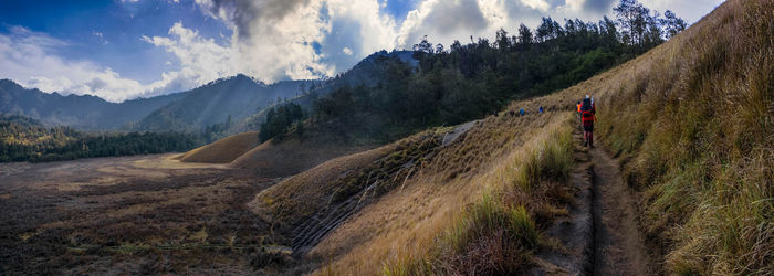 Panoramic view of landscape against sky