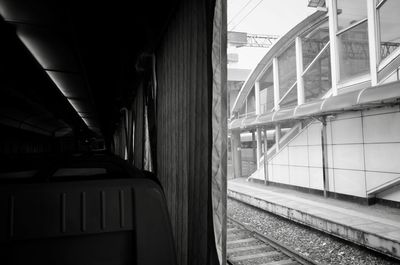 Train at railroad station