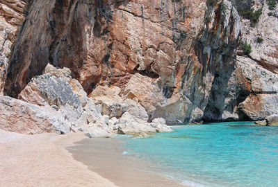 Rock formations on sea shore