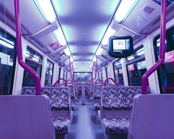 Interior of train