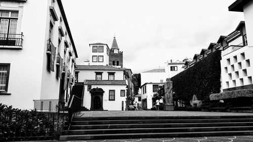 Low angle view of buildings against sky