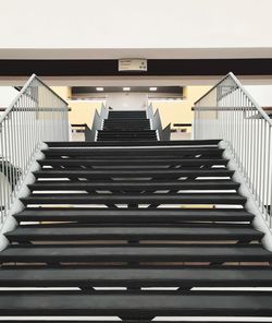 Low angle view of staircase in building