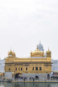 Beautiful view of golden temple - harmandir sahib in amritsar, punjab, india, famous indian sikh