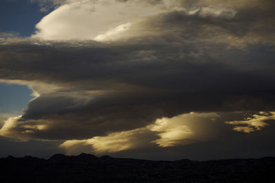 Low angle view of cloudy sky