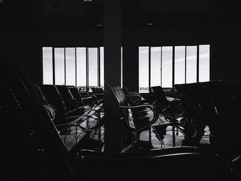 Chairs on window