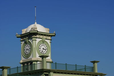 Low angle view of cock tower