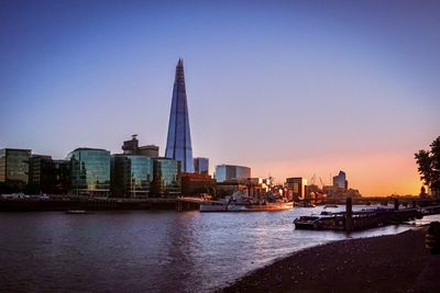 View of city at waterfront