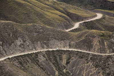 High angle view of cuesta del obispo