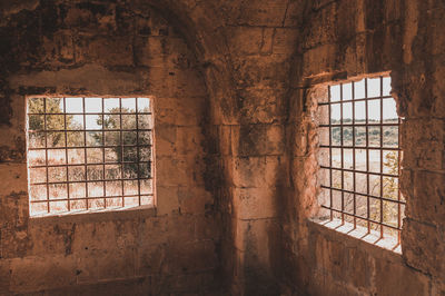 Interior of abandoned building