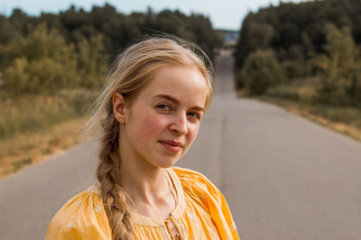 Portrait of a smiling young woman